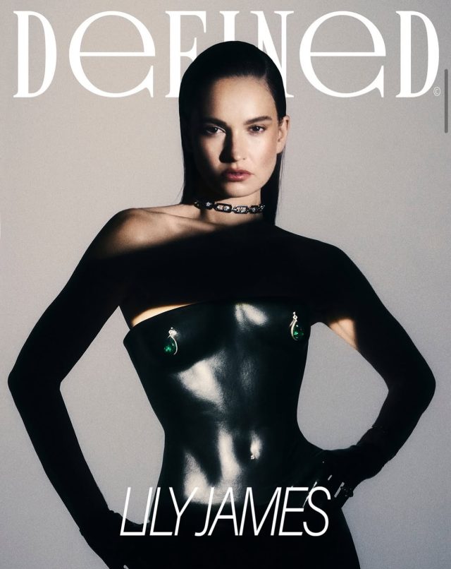 Lily James on the cover of Defined wearing @messika Move Collection. 

Thank you so much to the @definedmag team ✨

Photographer and Founder: @rachell_photo
Casting Director: @theannabelbrog
Interview: @emilyzemler
Stylist: @briconstyle